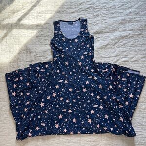 Elhoffer Design Tank Maxi Dress Star Bright Printed